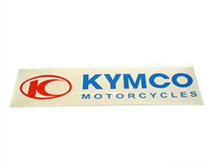Aufkleber Kymco 111x27mm weiß