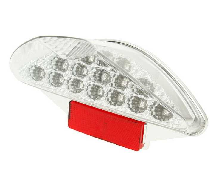 Rücklicht mit Blinker LED Klarglas für Aerox, Nitro, Italjet, Keeway