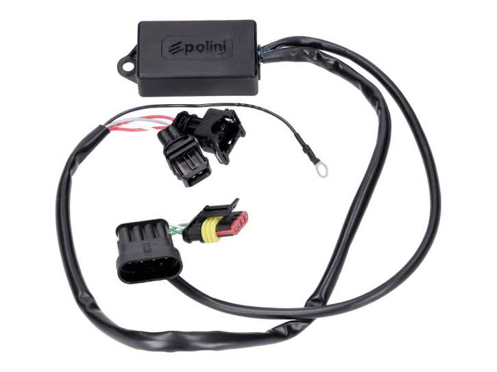 Einspritzmodul Polini ECU für Vespa GTS 300, Aprilia Scarabeo 300, Derbi Rambla, Gilera Nexus 300, Piaggio Beverly 300, Peugeot Geopolis 300 Euro3, Euro4