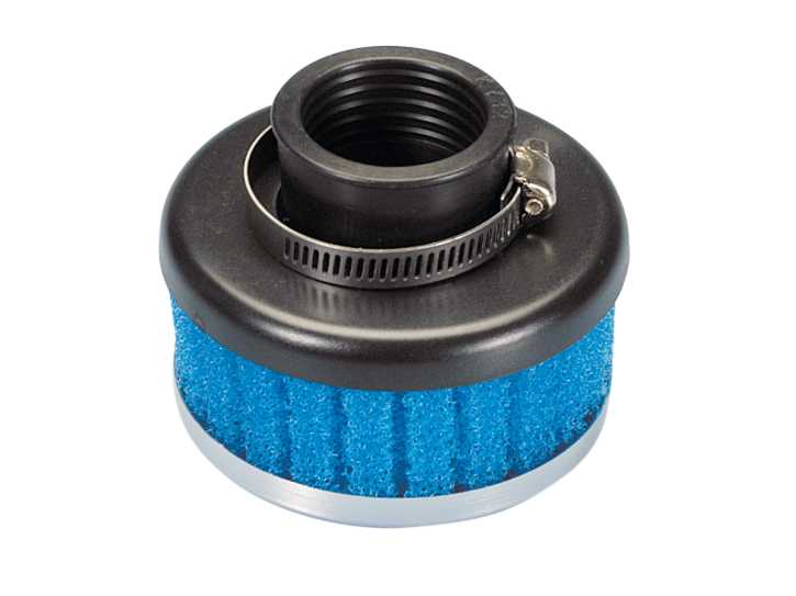 Luftfilter Polini Special Air Box Filter kurz 32mm gerade blau