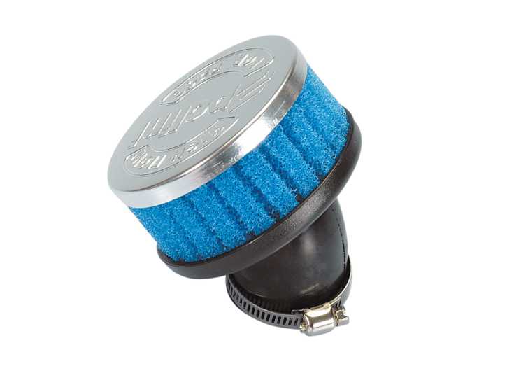 Luftfilter Polini Special Air Box Filter kurz 36mm 30° blau