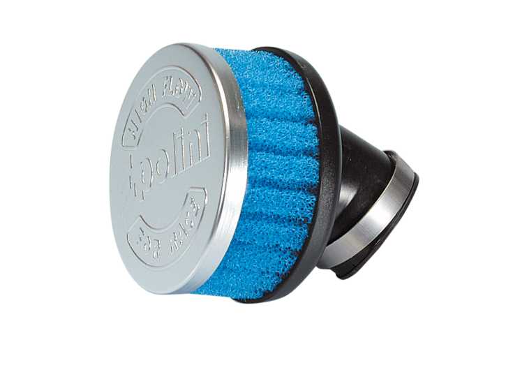 Luftfilter Polini Special Air Box Filter kurz 32mm 30° blau