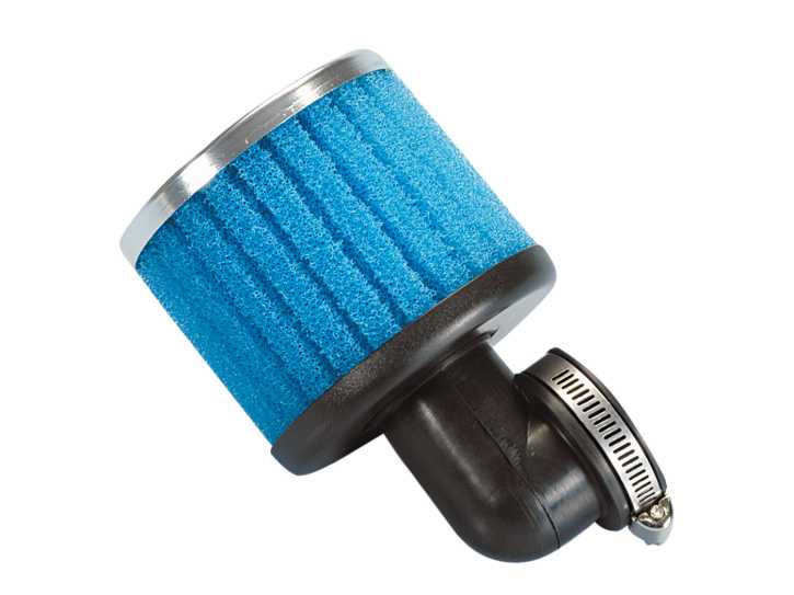 Luftfilter Polini Special Air Box Filter 38mm 90° blau