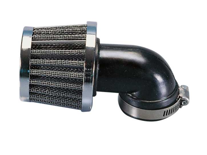 Luftfilter Polini Metal Air Filter 35mm 90° Chrom