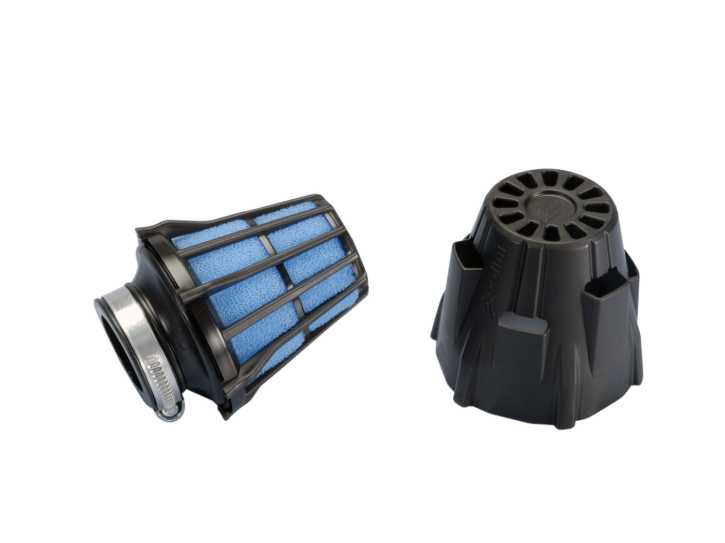 Luftfilter Polini Blue Air Box 32mm gerade schwarz-blau