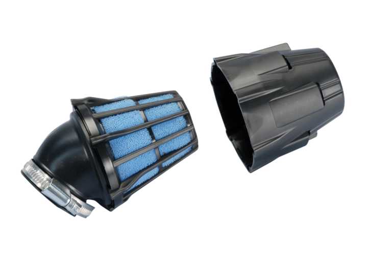 Luftfilter Polini Blue Air Box 32mm 30° schwarz-blau