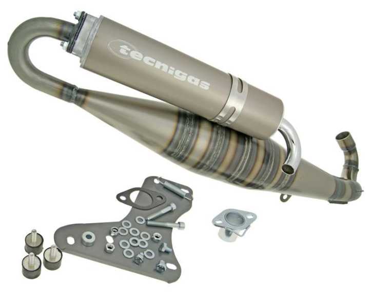 Auspuff Tecnigas RS II für Aprilia Piaggio Gilera 125-180ccm 2T, Aprilia SR 125-150 2T