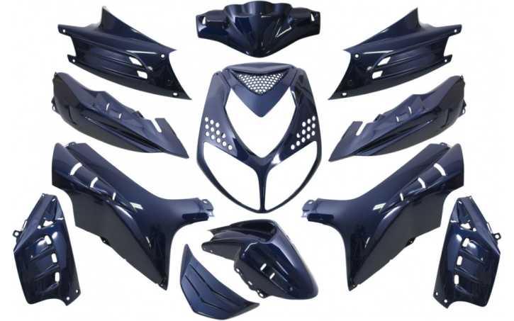 Verkleidungsset 13 teilig Blau Metallic für Peugeot Speedfight 2