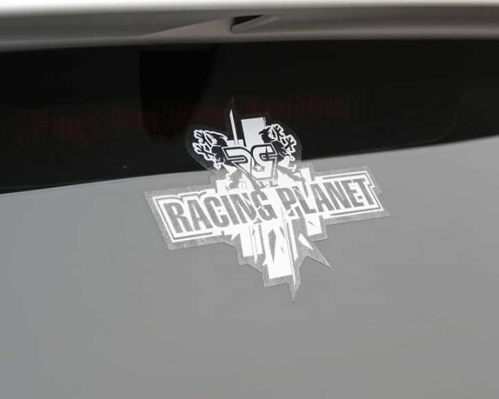Aufkleber Racing Planet weiß
