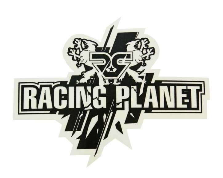 Aufkleber Racing Planet schwarz