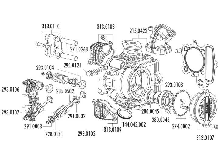 Einlassventil Polini für 4V Zylinderkopf für Honda XR 50, Polini XP4T