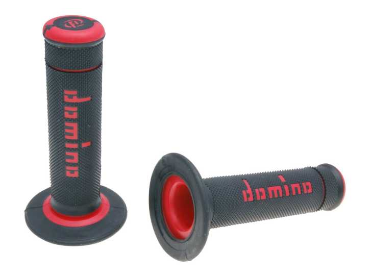 Griffe Satz Domino A190 Off-Road schwarz / rot