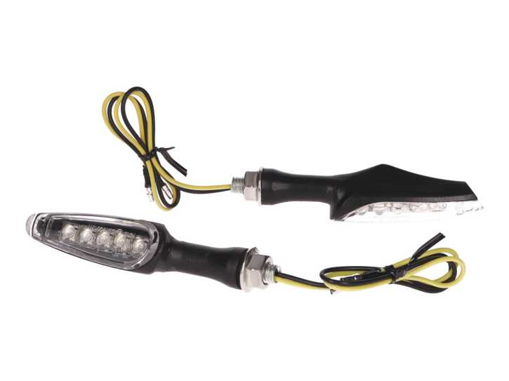 Blinker Set M8 LED schwarz für Generic Trigger 2016-