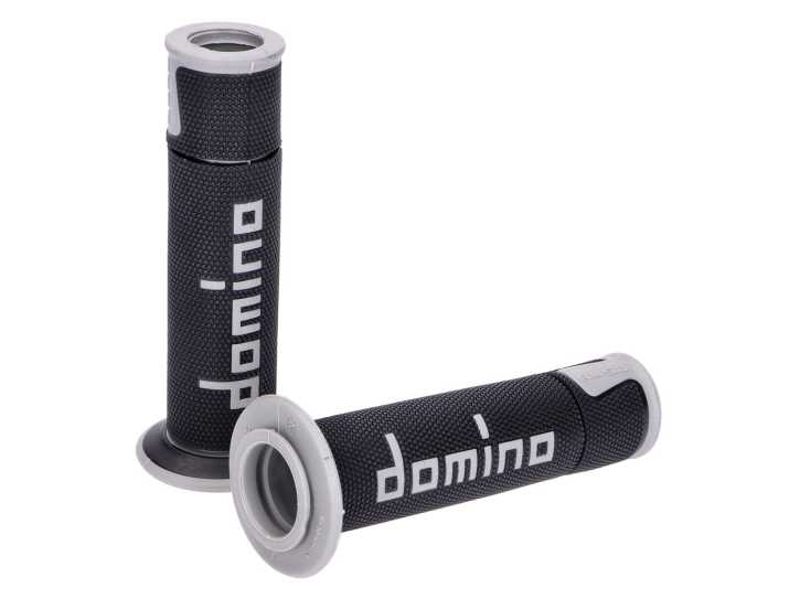Griffe Satz Domino A450 On-Road Racing schwarz / grau mit offenen Enden