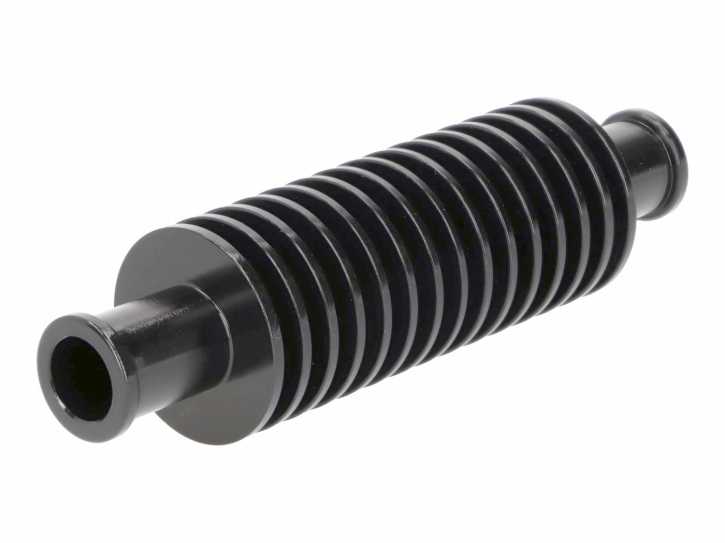 Durchlaufkühler / Minikühler Aluminium schwarz rund (133mm) 17mm Schlauchanschluss