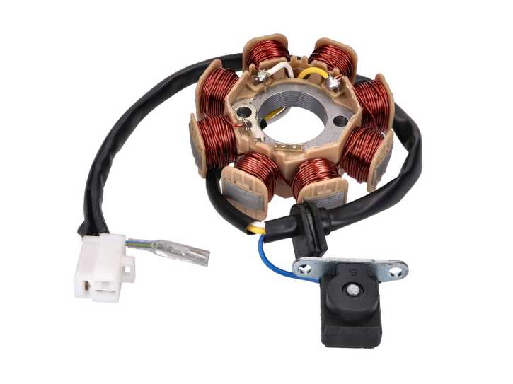 Lichtmaschine Stator für 50ccm GY6 Euro4, Peugeot, SYM 4-Takt