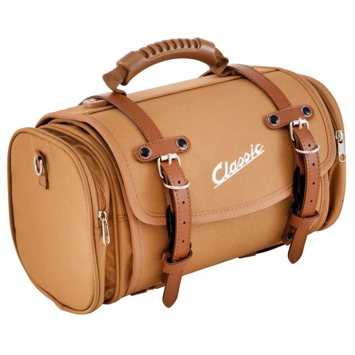 Tasche Koffer Classic klein 10 Liter Nylon braun für Gepäckträger Piaggio Vespa
