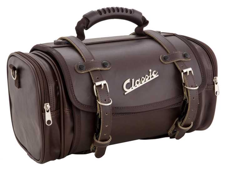 Tasche Koffer Classic klein 10 Liter braun für Gepäckträger Piaggio Vespa