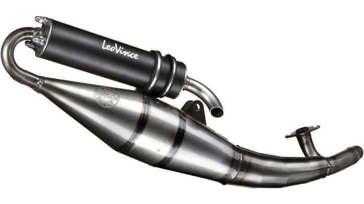 Auspuff LeoVince Handmade TT Black Edition für Yamaha BWs MBK Booster