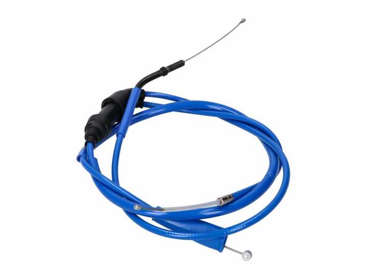 Gaszug komplett Doppler PTFE blau für Derbi Senda DRD X-Treme 11-, DRD Racing 11-, Aprilia RX 50, SX 50 11-, Gilera RCR, SMT 11-