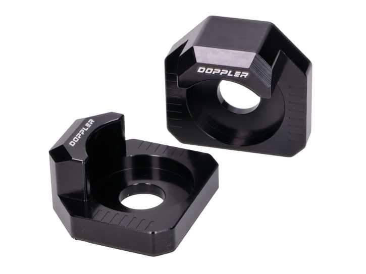 Kettenspanner Gleitstück Set Doppler schwarz für Rieju MRT, MRX, SMX, Tango, RS3 -17
