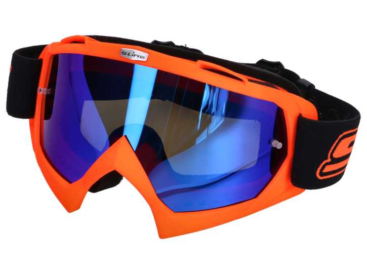 MX-Brille S-Line orange - Iridium blau