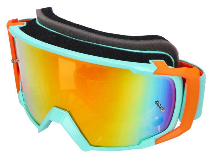 MX-Brille S-Line Scrub blau / orange - Iridium orange