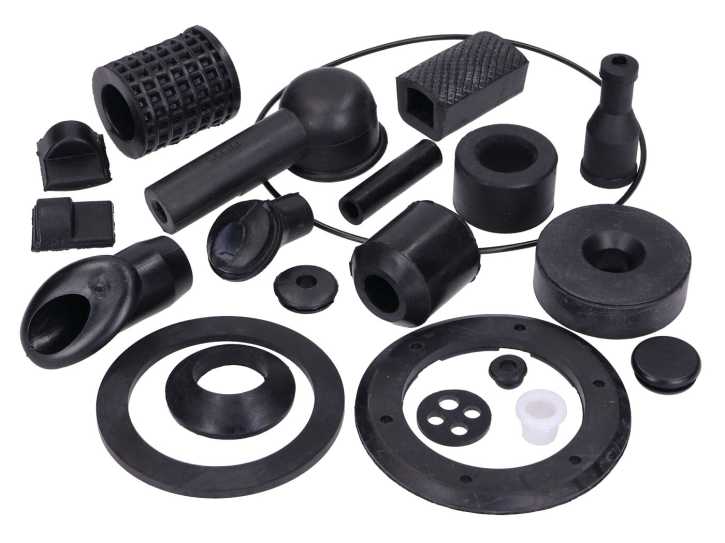 Kleinteile Kit Gummi, schwarz für Vespa GL, Sprint 150