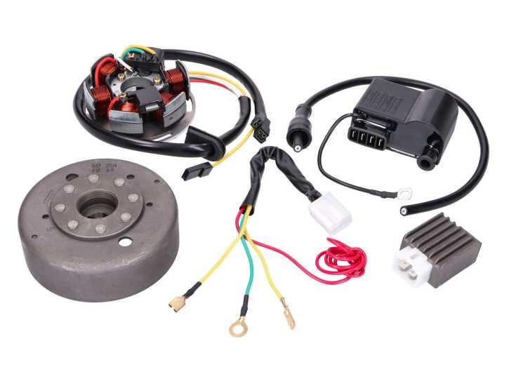 Umrüstkit Lichtmaschine / Zündung 12V für Kreidler, Sachs, Zündapp Mofa