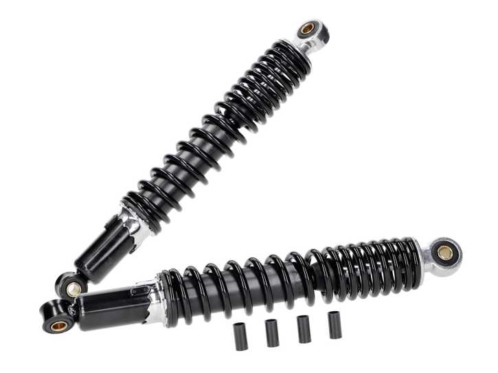 Stoßdämpfer Satz hinten 340mm schwarz