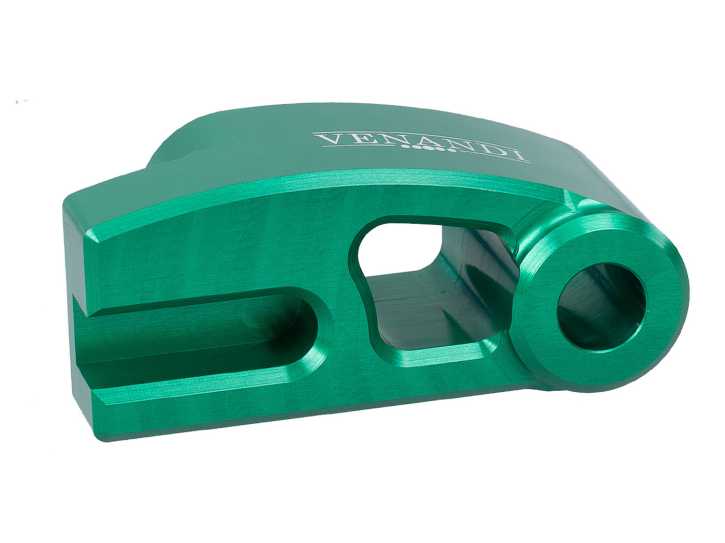 Distanzstück Venandi CNC, Anschlag Bremse hinten, grün für Simson