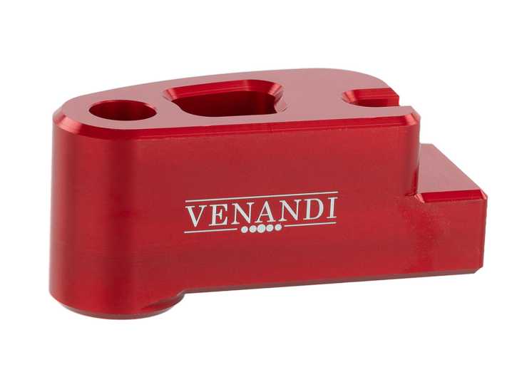 Distanzstück Venandi CNC, Anschlag Bremse hinten, rot für Simson