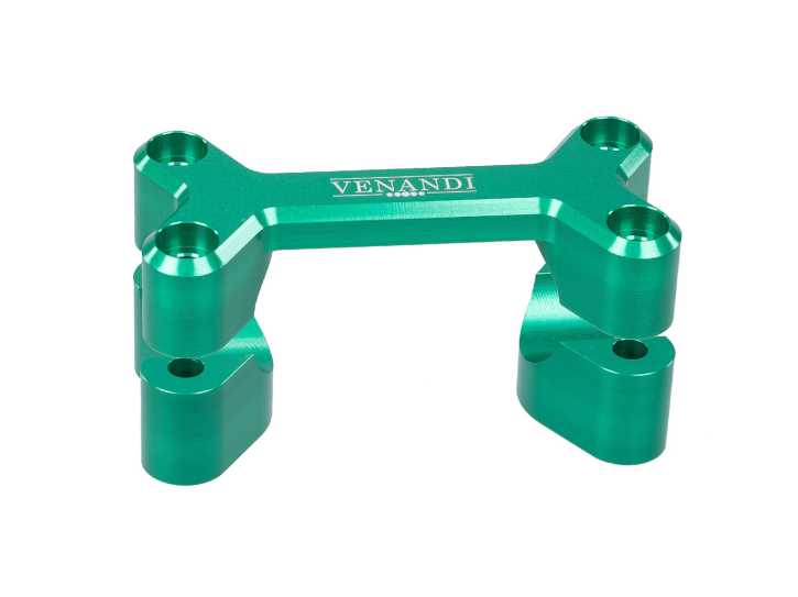 Lenkeraufnahme Venandi Dogbone CNC grün für Simson S50, S51