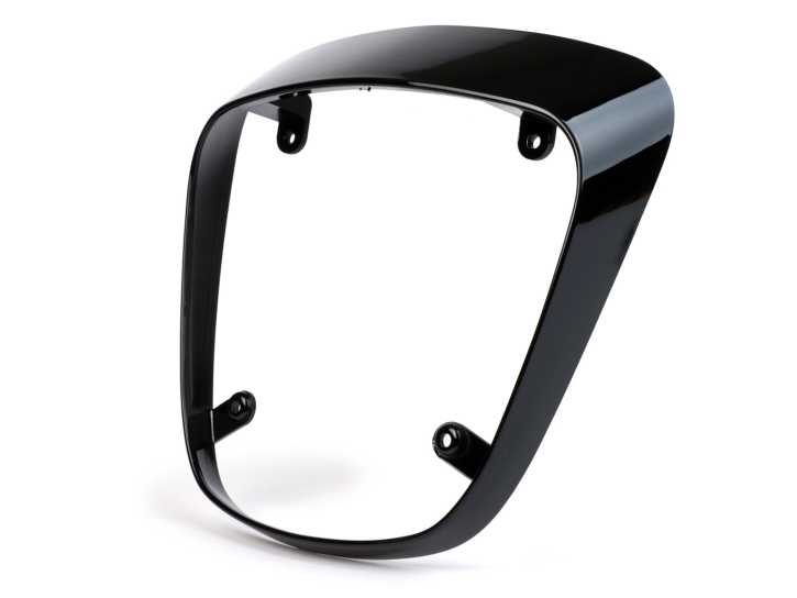 Rücklichtrahmen Moto Nostra Vespa Electrica (2018-), Vespa Primavera 50 (2018-), Vespa Primavera 125 (2018-), Vespa Primavera 150 (2018-), Vespa Sprint 50 (2018-), Vespa Sprint 125 (2018-), Vespa Sprint 150 (2018-) schwarz glänzend