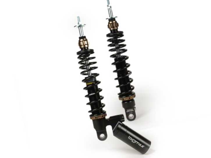 Stoßdämpfer-Set hinten BGM PRO SC/R12 COMPETITION Vespa GT, GTL, GTV, GTS 125-300 (alle Baujahre), GTS SUPER 300 HPE, SUPERSPORT 300, SUPERTECH 300 HPE schwarz