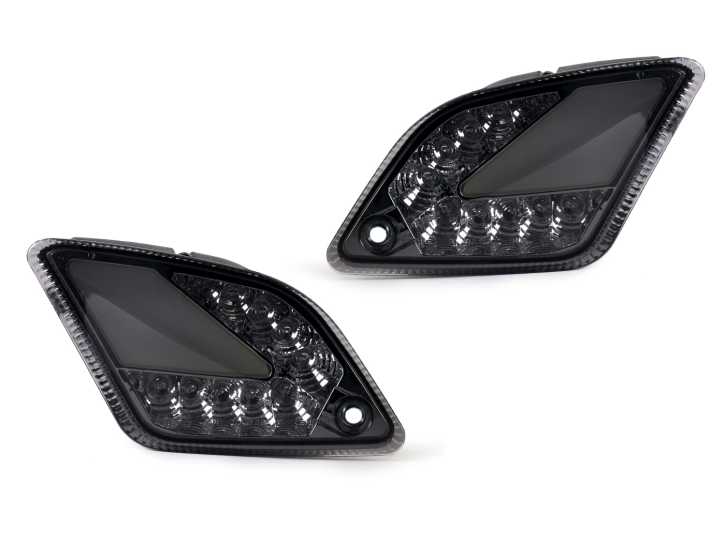 Blinker Set hinten Moto Nostra (2014-2018) dynamisches LED Lauflicht, mit Positionslicht (E-Prüfzeichen) Vespa GT, GTL, GTV, GTS 125-300 smoked