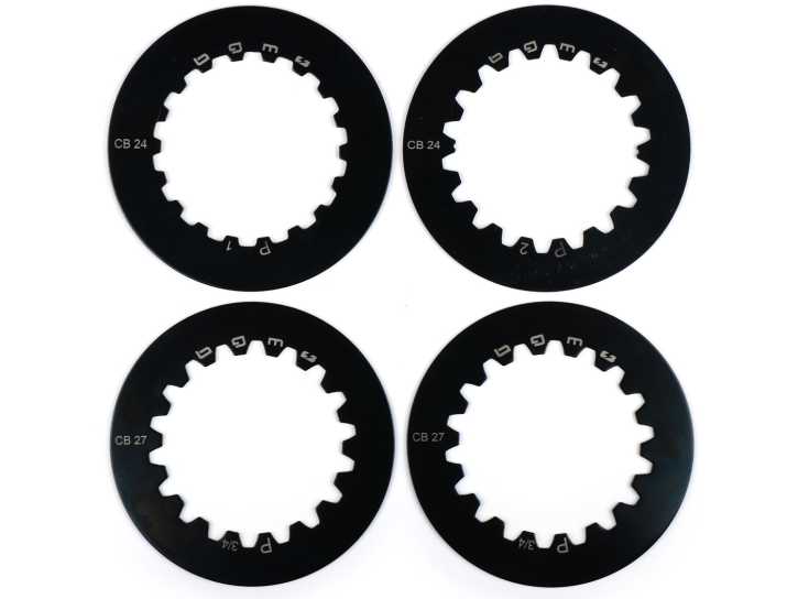 Kupplungsstahlscheiben-Set BGM PRO Cosa2 Vespa Cosa2, PX (ab Bj. 1995), Position 3+4, ohne Kerbe 1,5mm (2x benötigt)
