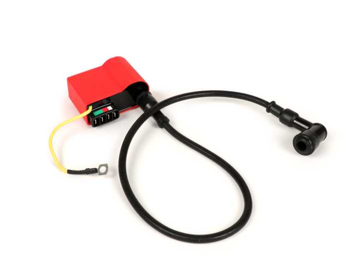 CDI-Set inkl. Zündkerzenstecker und Kabel BGM PRO Vespa PX (bis Bj.05/2011), Rally200 (Ducati), PK XL, ET3 Rot