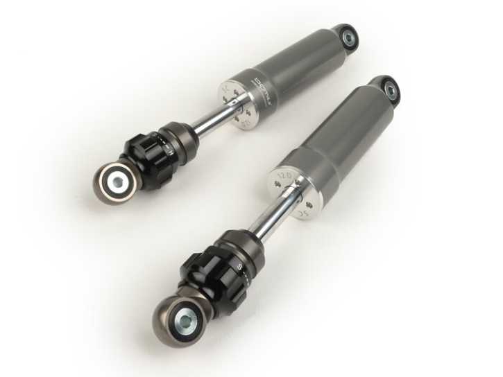 Stoßdämpfer vorne BGM PRO F16 SPORT Lambretta LI, LIS, SX, TV (Serie 2-3), DL, GP stahlgrau