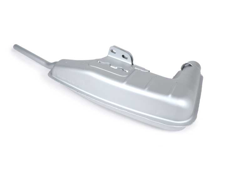 Auspuffkorpus BGM PRO Clubman V4.0 Lambretta Serie 1-3 Silbern