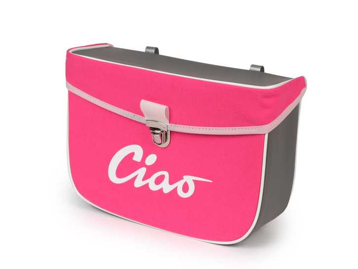 Satteltasche Moto Nostra Ciao Pink Grau