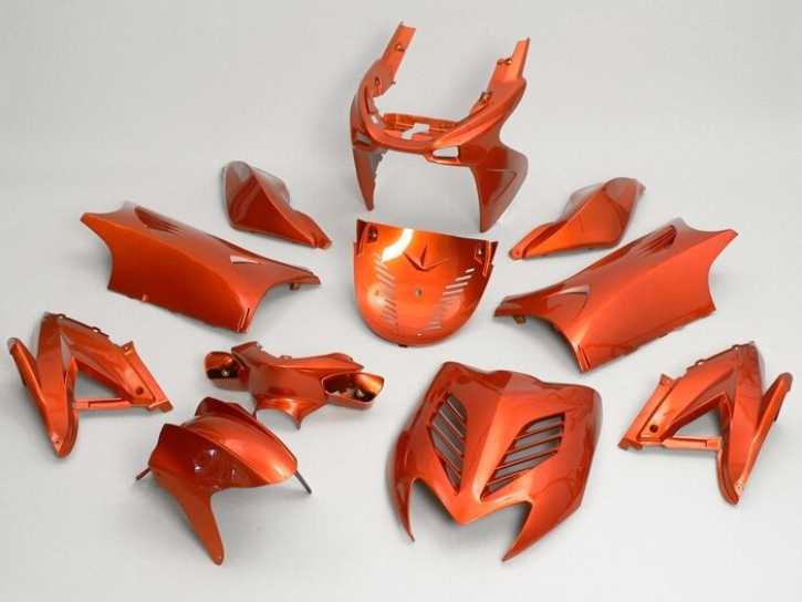 Verkleidungskit  11-teilig orange metallic für Yamaha Aerox, MBK Nitro 50ccm, 100ccm 2-Takt