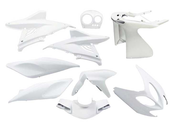 Verkleidungskit EDGE 9-teilig weiß für Yamaha Aerox, MBK Nitro
