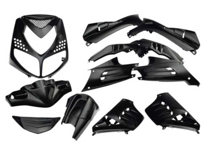 Verkleidungskit EDGE 13-teilig schwarz metallic für Peugeot Speedfight 2