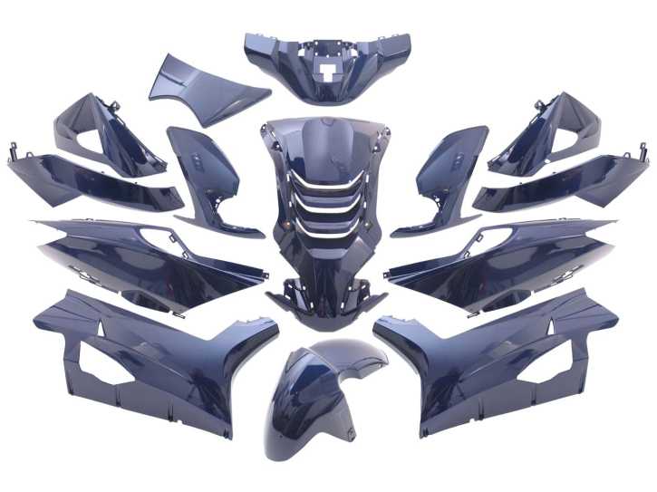 Verkleidungskit EDGE 14-teilig blau metallic für Peugeot Speedfight 4