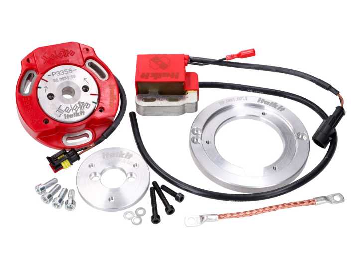 Innenrotor Zündung Italkit Selettra digital für Aprilia SR, Italjet Dragster, Beta ARK, MBK Nitro, Yamaha Aerox, Malaguti F12, F15 Minarelli liegend 50ccm 2T LC