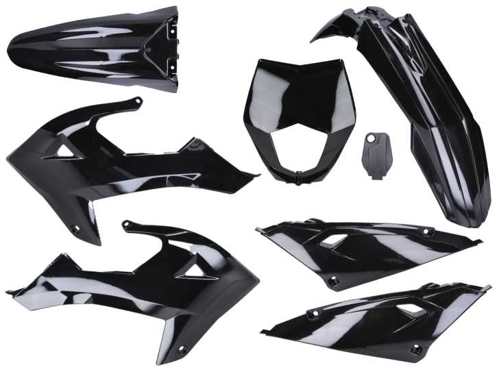 Verkleidung Kit komplett, schwarz für Rieju MRT Pro 2021-2023 Euro5