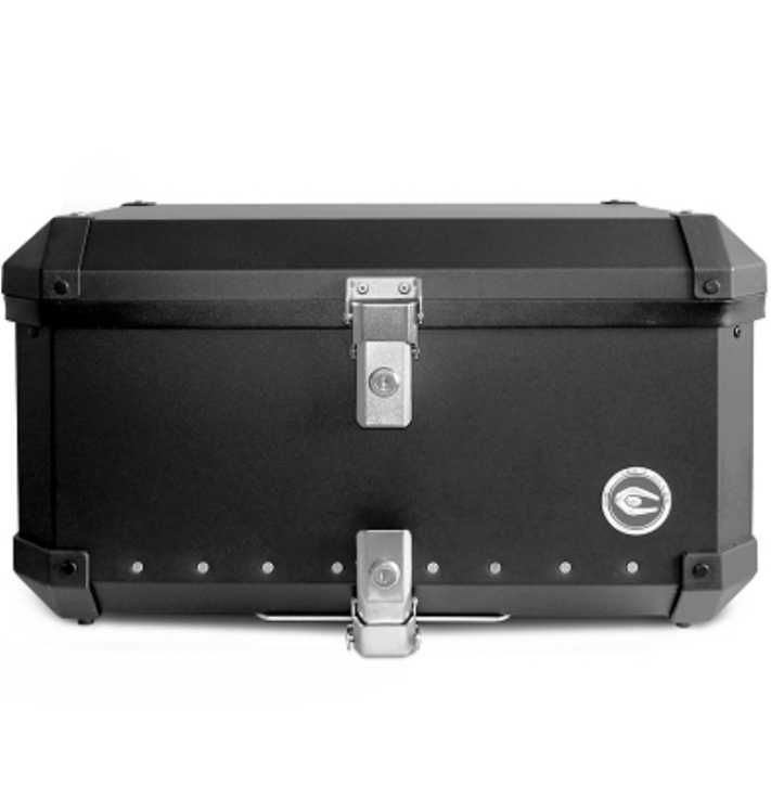 Top Case Koffer 60 Liter Schwarz Aluminium Maxiscooter