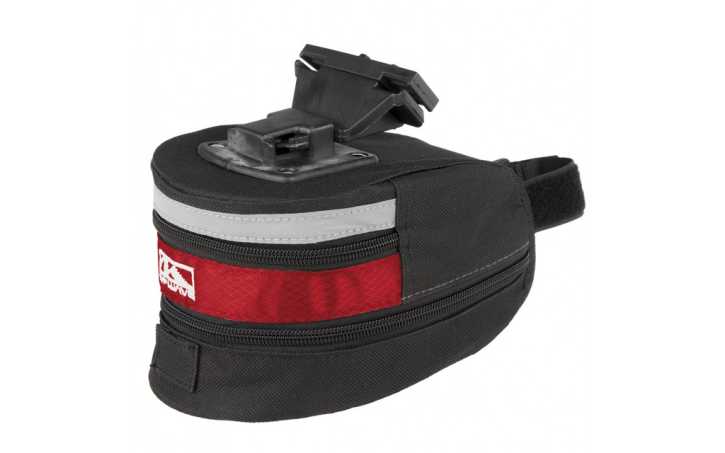 M-Wave Tilburg L Satteltasche Fahrrad Tasche Fahrradtasche Schwarz-Rot
