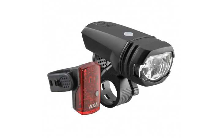 Beleuchtungsset Fahrrad Lichtanlage AXA Greenline Set 50 Lux